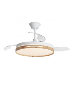 Ventilador de techo con luz Mini Togo - AJP - 3 palas, motor DC, LED regulable