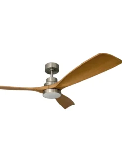 Ventilador de techo con luz Nalón - ALG - Aspas de madera, motor ultrasilencioso y mando a distancia