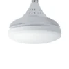 Ventilador de techo con luz Nino - AJP - Aspas retráctiles en blanco con 3 velocidades y temporizador