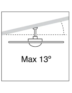 Ventilador de techo con luz Nick - Exo - Novolux Lighting - Ventilador moderno blanco, 3 velocidades