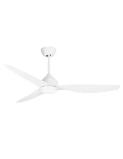 Ventilador de techo con luz Pam - FORLIGHT - Ventilador blanco, LED regulable