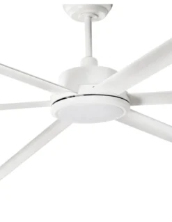 Ventilador de techo con luz Rotterdam 20 XL LED - Faro - Ventilador DC blanco, tamaño grande