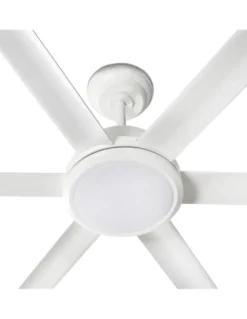 Ventilador de techo con luz Rotterdam 20 XL LED - Faro - Ventilador DC blanco, tamaño grande