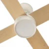 Ventilador de techo con luz Rudder L LED- Faro - Ventilador DC con palas reversibles blanco/fresno