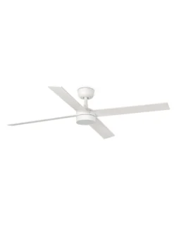 Ventilador de techo con luz Rudder L LED- Faro - Ventilador DC con palas reversibles blanco/fresno