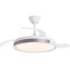 Ventilador de techo con luz Samaná - AJP - Luz regulable, acabado café y aspas retráctiles con mando a distancia