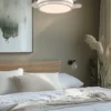 Ventilador de techo con luz Sena Mini - ALG - Aspas retráctiles en blanco con mando a distancia y 6 velocidades