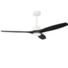 Ventilador de techo con luz Stem Evo - FORLIGHT - Ventilador de madera con 3 palas negras