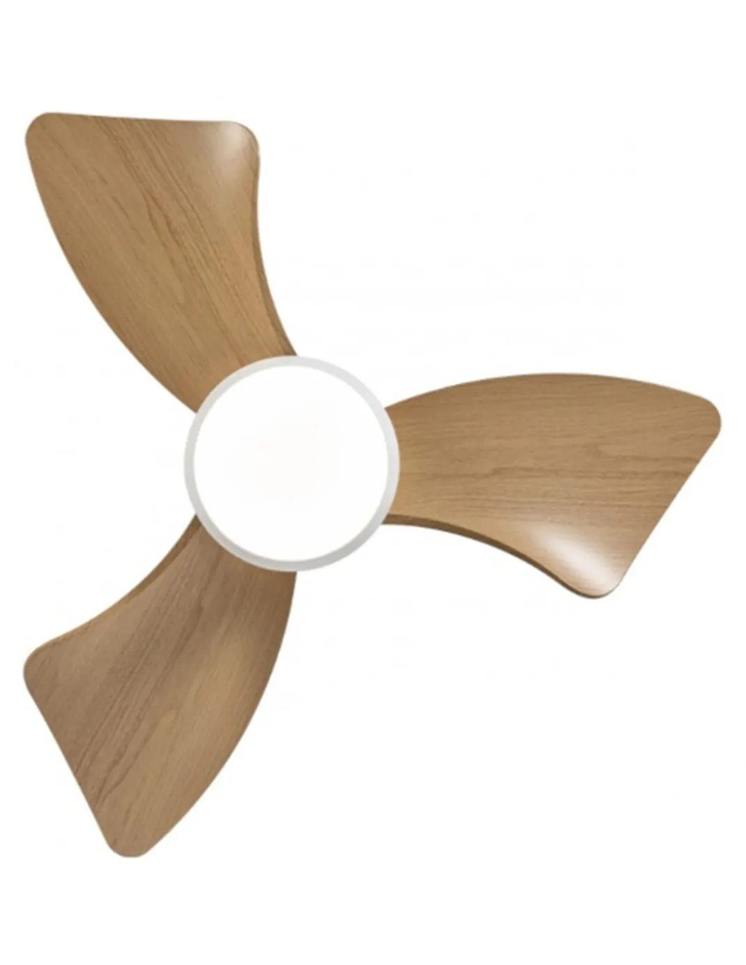 Ventilador de techo con luz Tauro - AJP – Ventilador de madera LED, 2 alturas