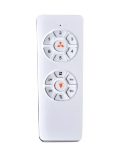 Ventilador de techo con luz Támesis - ALG - Blanco con 3 palas fijas, motor ultrasilencioso y mando a distancia