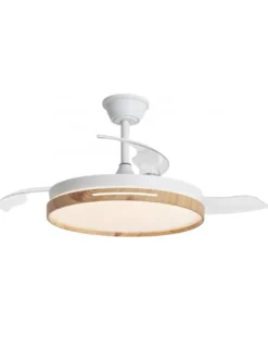 Ventilador de techo con luz Togo - AJP - 3 palas, motor DC, LED regulable