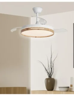 Ventilador de techo con luz Togo - AJP - 3 palas, motor DC, LED regulable