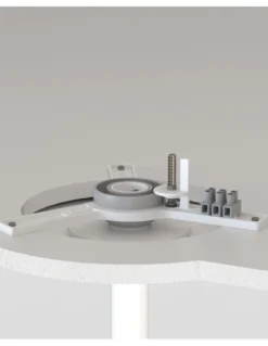Ventilador de techo empotrado smart sin luz Rocker Recessed M - Faro - Control Tuya, acabado negro y nogal con 3 palas
