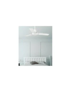 Ventilador de techo Indus - Faro - Ventilador sin luz blanco para habitaciones medianas