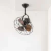Ventilador de techo Keiki - Faro - Ventilador pequeño y orientable, estilo industrial