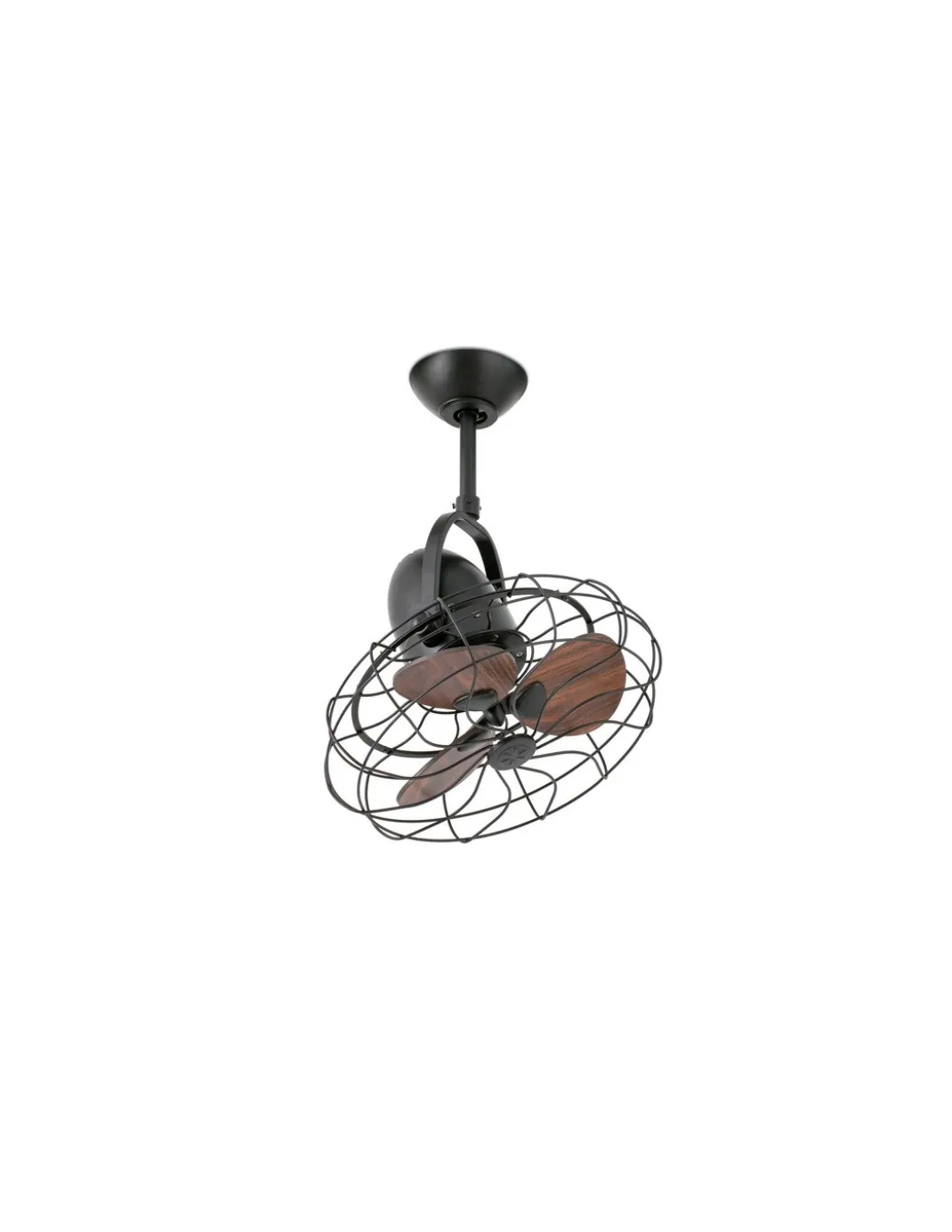 Ventilador de techo Keiki - Faro - Ventilador pequeño y orientable, estilo industrial