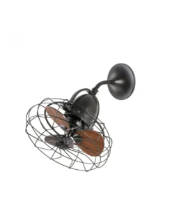 Ventilador de techo Keiki - Faro - Ventilador pequeño y orientable, estilo industrial