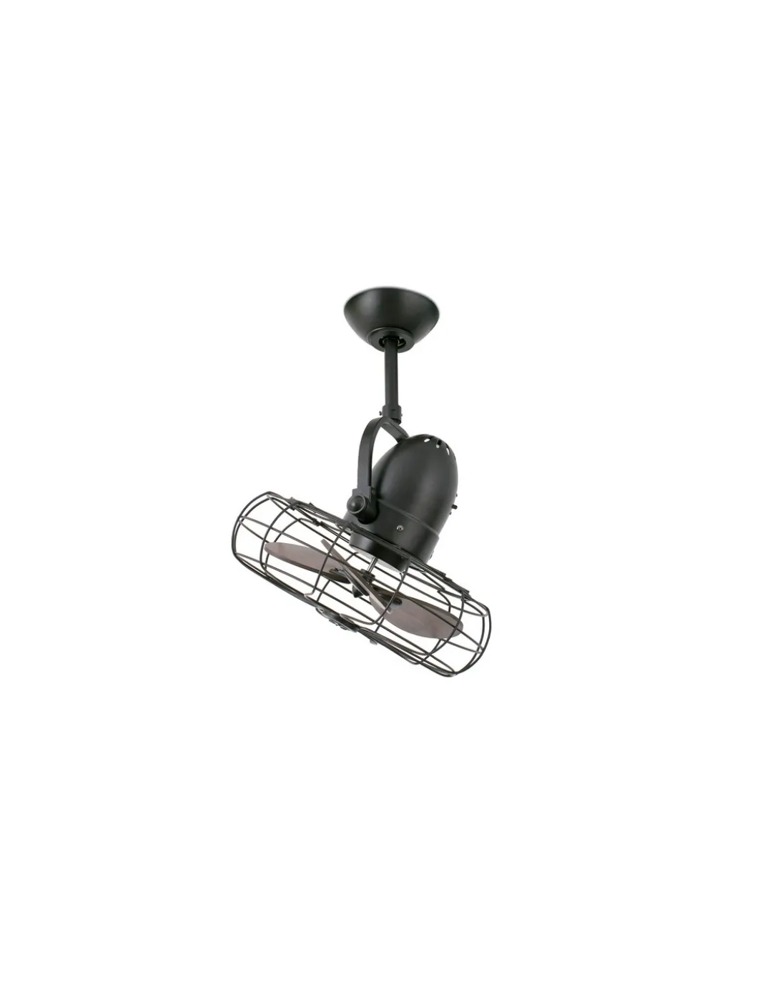 Ventilador de techo Keiki - Faro - Ventilador pequeño y orientable, estilo industrial