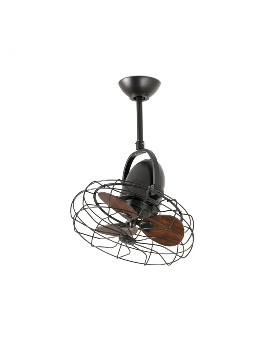 Ventilador de techo Keiki - Faro - Ventilador pequeño y orientable, estilo industrial
