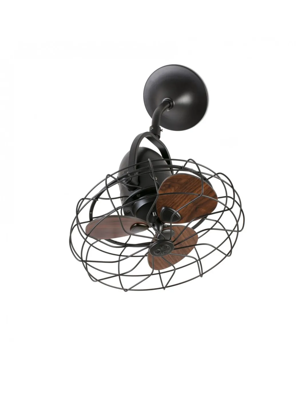 Ventilador de techo Keiki - Faro - Ventilador pequeño y orientable, estilo industrial