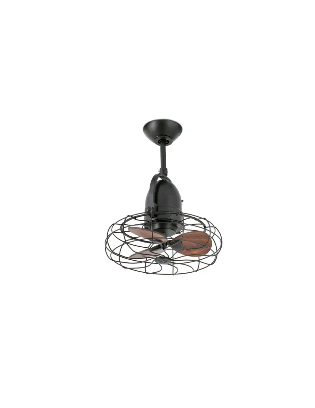 Ventilador de techo Keiki - Faro - Ventilador pequeño y orientable, estilo industrial
