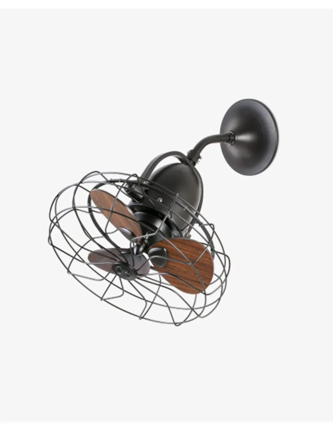Ventilador de techo Keiki - Faro - Ventilador pequeño y orientable, estilo industrial
