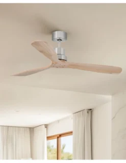 Ventilador de techo Lantau Smart L - Faro - Ventilador inteligente y silencioso, palas de pino
