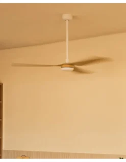 Ventilador de techo Punt - Faro - Lámpara - Ventilador ultrasilencioso y regulable, apto techos inclinados
