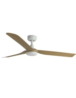 Ventilador de techo Punt - Faro - Lámpara - Ventilador ultrasilencioso y regulable, apto techos inclinados