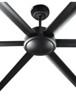 Ventilador de techo Rotterdam 20 XL - Faro - Ventilador DC negro, tamaño industrial