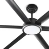 Ventilador de techo Rotterdam 30 XXL - Faro – Ventilador DC negro, apto para espacios superiores a 39 m²