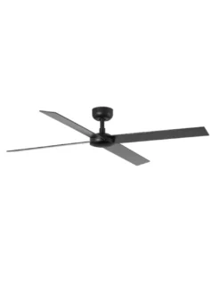 Ventilador de techo Rudder L - Faro - Palas reversibles negro/nogal