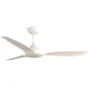 Ventilador de techo sin luz Duero - ALG - 3 palas fijas en blanco con 6 velocidades