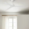 Ventilador de techo sin luz Gotland - Faro - Ventilador blanco, ultrasilencioso con tres aspas