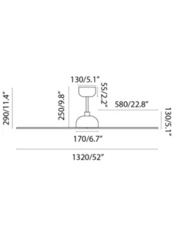 Ventilador de techo sin luz Gotland - Faro - Ventilador blanco, ultrasilencioso con tres aspas