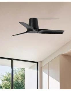 Ventilador de techo sin luz Hey Tub S - Faro - Palas de madera oscura, motor DC