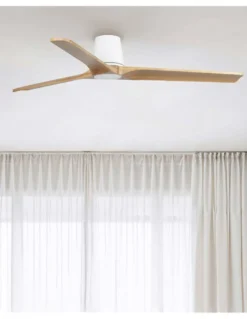 Ventilador de techo sin luz Heywood Tub L - Faro - Ventilador DC con palas de pino