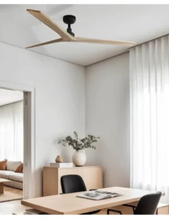 Ventilador de techo sin luz KLIM Smart L - Faro - Ventilador DC, palas de pino