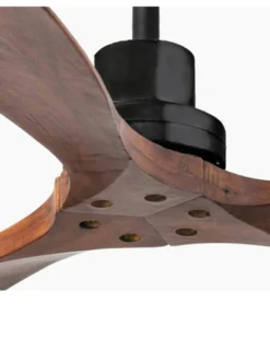 Ventilador de techo sin luz Lantau L - Faro - Ventilador DC de nogal oscuro