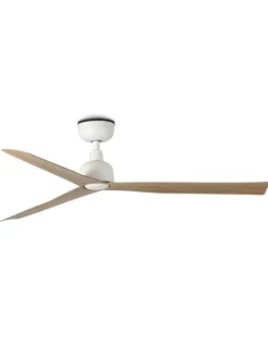 Ventilador de techo sin luz Marine - Faro - Ventilador de exterior con palas haya natural