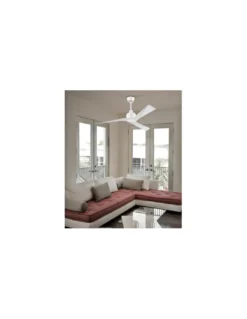 Ventilador de techo sin luz Mogan - FORLIGHT - Ventilador blanco, 3 velocidades
