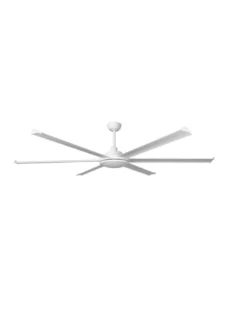 Ventilador de techo sin luz Rotterdam 20 XL - Faro - Ventilador DC blanco, tamaño industrial