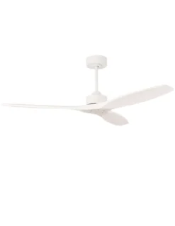Ventilador de techo sin luz Stem Evo - FORLIGHT - Ventilador DC de madera blanca