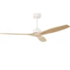 Ventilador de techo sin luz Stem Evo - FORLIGHT - Ventilador de madera clara, 6 velocidades