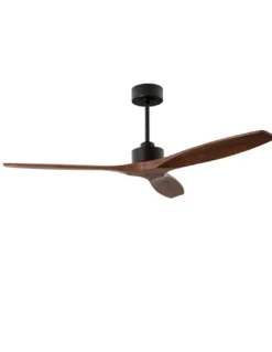 Ventilador de techo sin luz Stem Evo - FORLIGHT - Ventilador de madera oscura, 6 velocidades