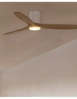 Ventilador de techo Stem Evo - FORLIGHT - Ventilador LED de madera clara