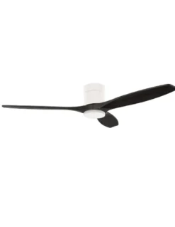 Ventilador de techo Stem Evo - FORLIGHT - Palas de madera negra, LED regulable