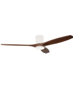 Ventilador de techo Stem Evo - FORLIGHT - Ventilador con luz, palas de madera oscura