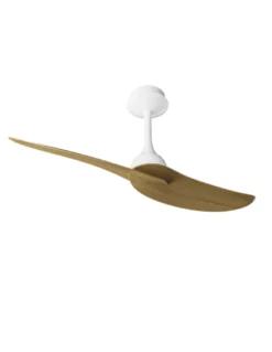 Ventilador sin luz Ipanema - Mantra - Ventilador silencioso de diseño elegante con 2 aspas reversibles y efecto madera